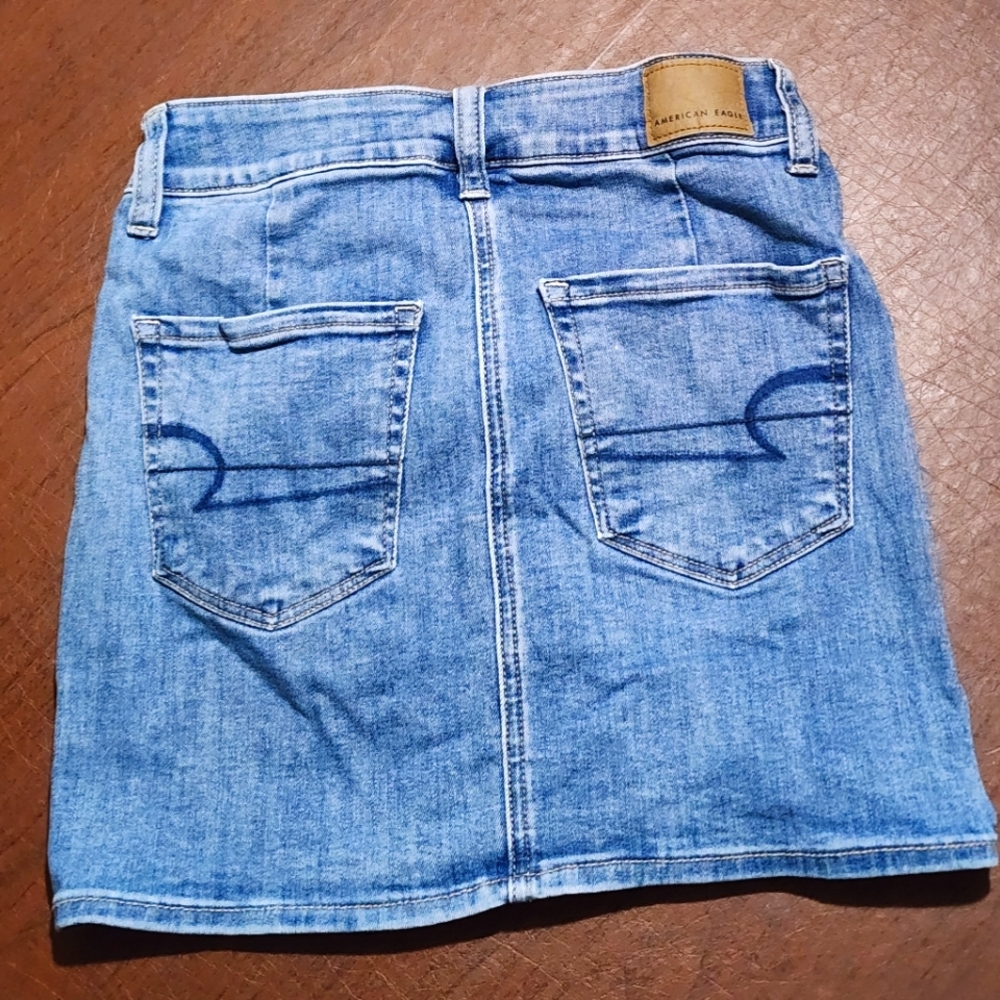American Eagle Outfitters Hi-Rise Jeans Mini skirt - Picture 7 of 8